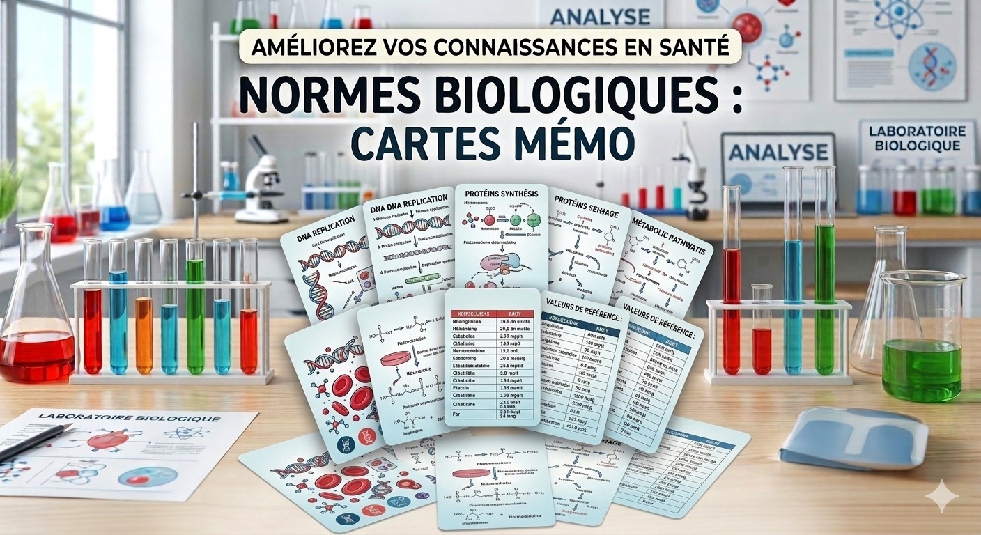 Mémo cartes normes biologiques